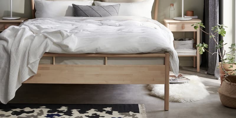 Ikea outlet birch nightstand